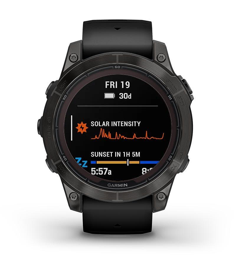 Garmin Fenix 7 Pro Sapphire Solar-Carbon Gray Dlc Ti W/Black Band