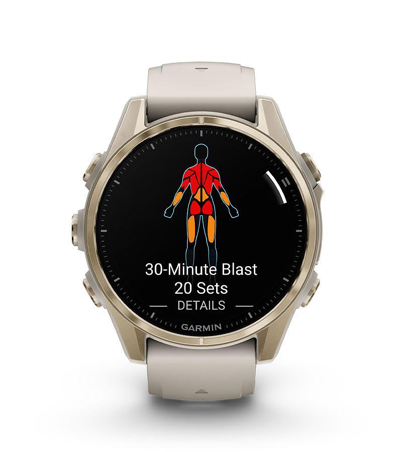 Garmin Fenix 8 43Mm,Saph,Crbn Gryti/Blk, Blk/Pebble Gray Bnd,Sea (Amoled Sapphire)