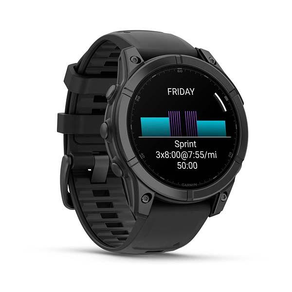 Garmin Fenix E, 47Mm Slate Gray Steel/Black Band (Amoled)