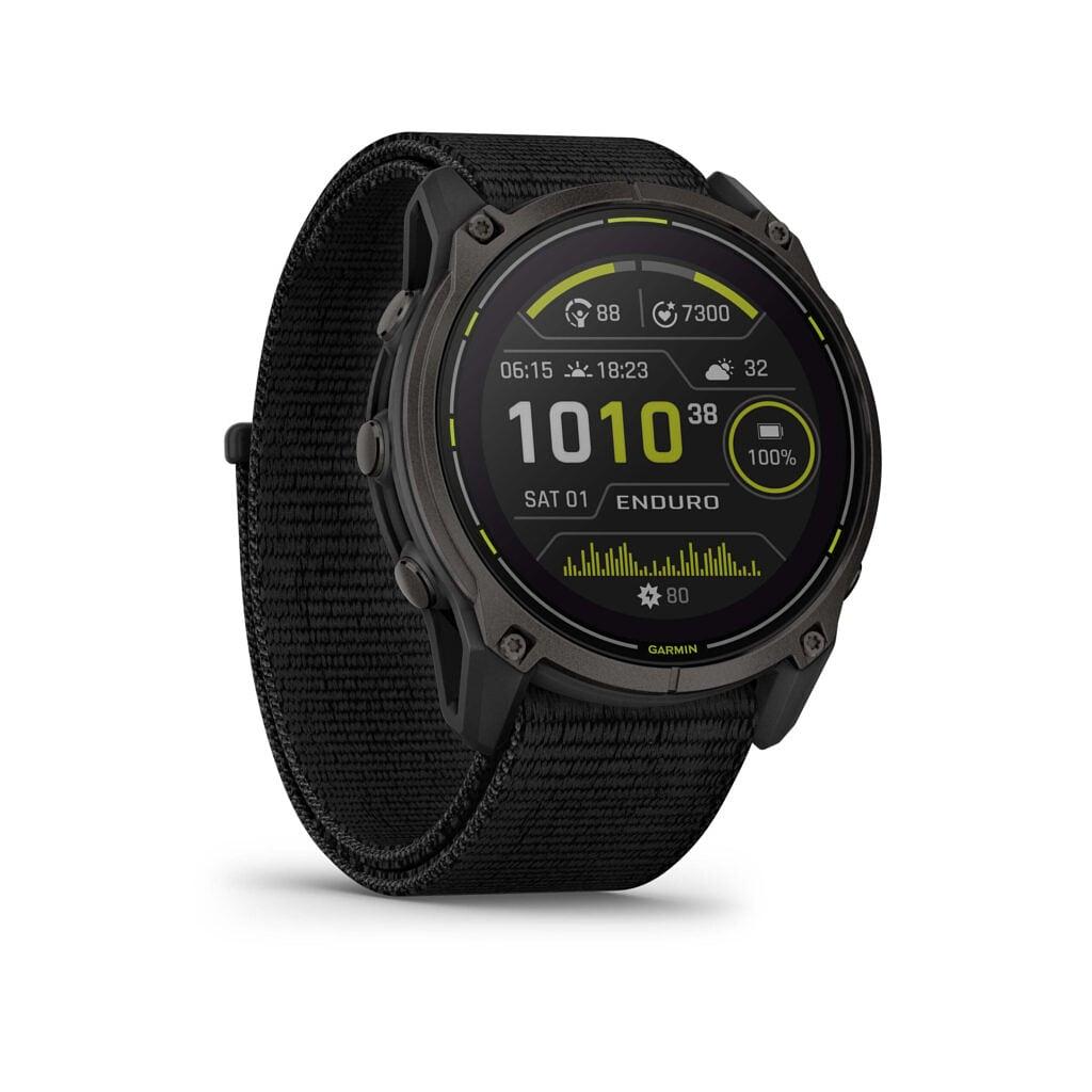 Garmin Enduro 3 (51 Mm) Solar Sapphire Carbon Gray Dlc Titanium With Black Ultrafit Nylon Band