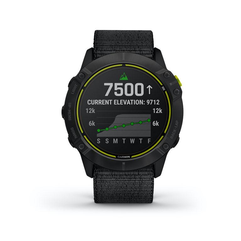 Garmin Enduro 3 (51 Mm) Solar Sapphire Carbon Gray Dlc Titanium With Black Ultrafit Nylon Band