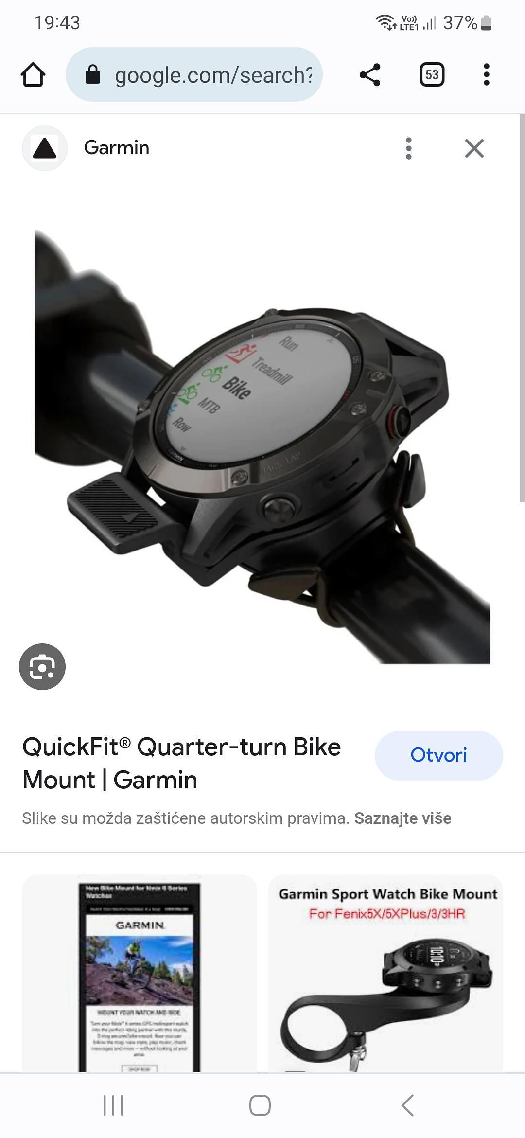 Garmin Quickfit Quarter-Turn Bike Mount (Fenix/Epix Compatible)